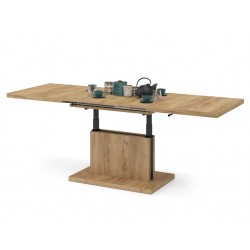 ASTON dub craft zlatý, rozkládací, zvedací konferenční stůl, stolek