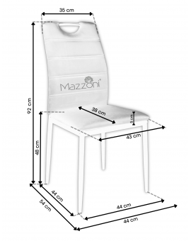 Židle PAX šedá (tkanina Bluvel 14) - moderní, čalouněná, sametová, do obývacího pokoje, jídelny, kanceláře, s područkou