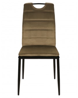 Židle PAX olivová (tkanina Bluvel 77) - moderní, čalouněná, sametová, do obývacího pokoje, jídelny, kanceláře, s područkou