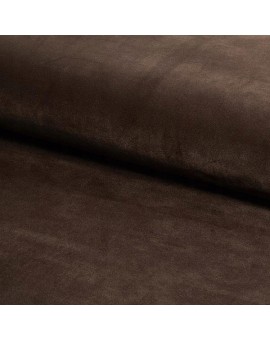 Stolica POSH smeđe boje (tkanina Bluvel 48) - moderna, tapecirana, baršunasta, za dnevni boravak, blagovaonicu